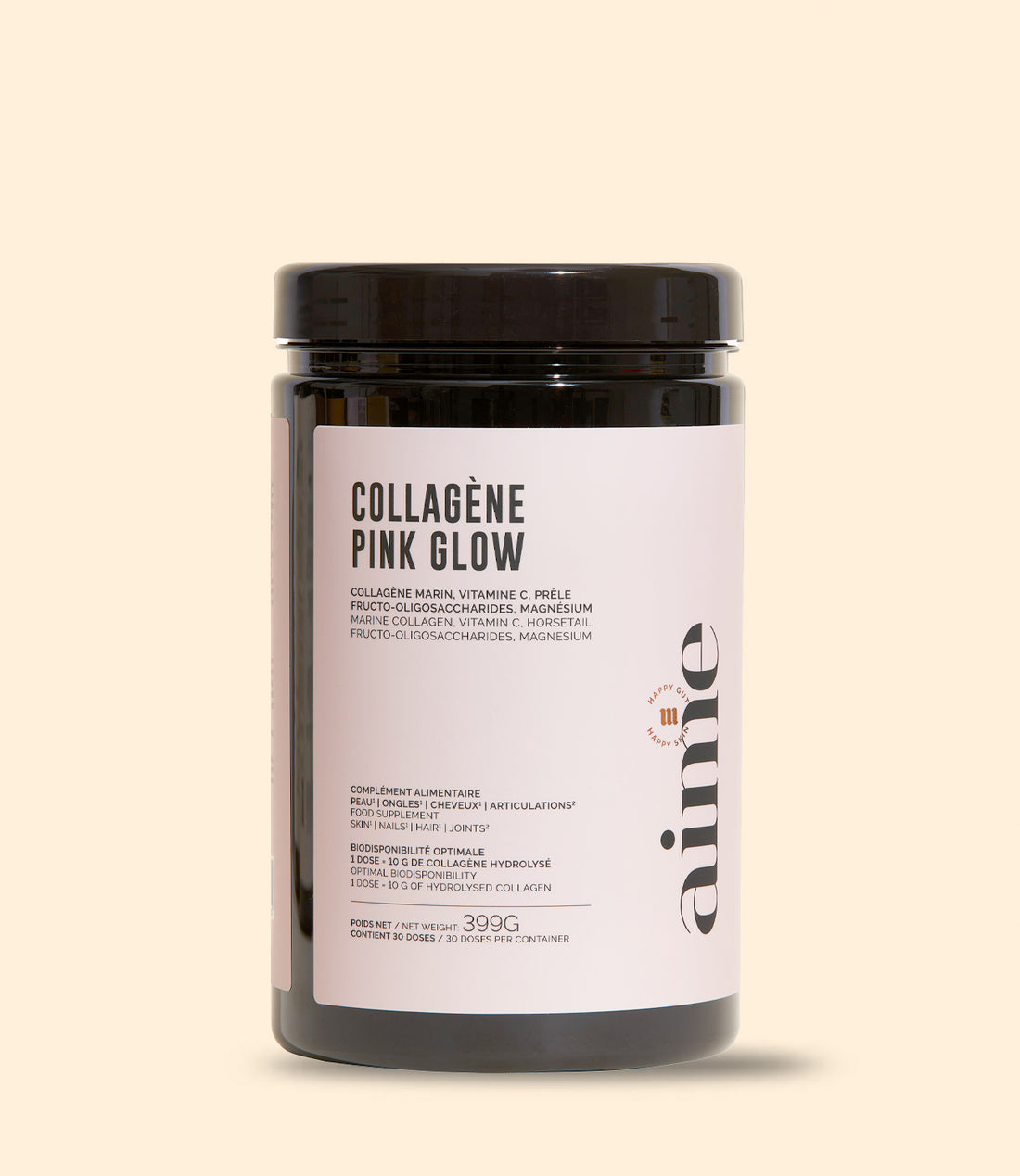pot collagène pink glow par aime 399 g