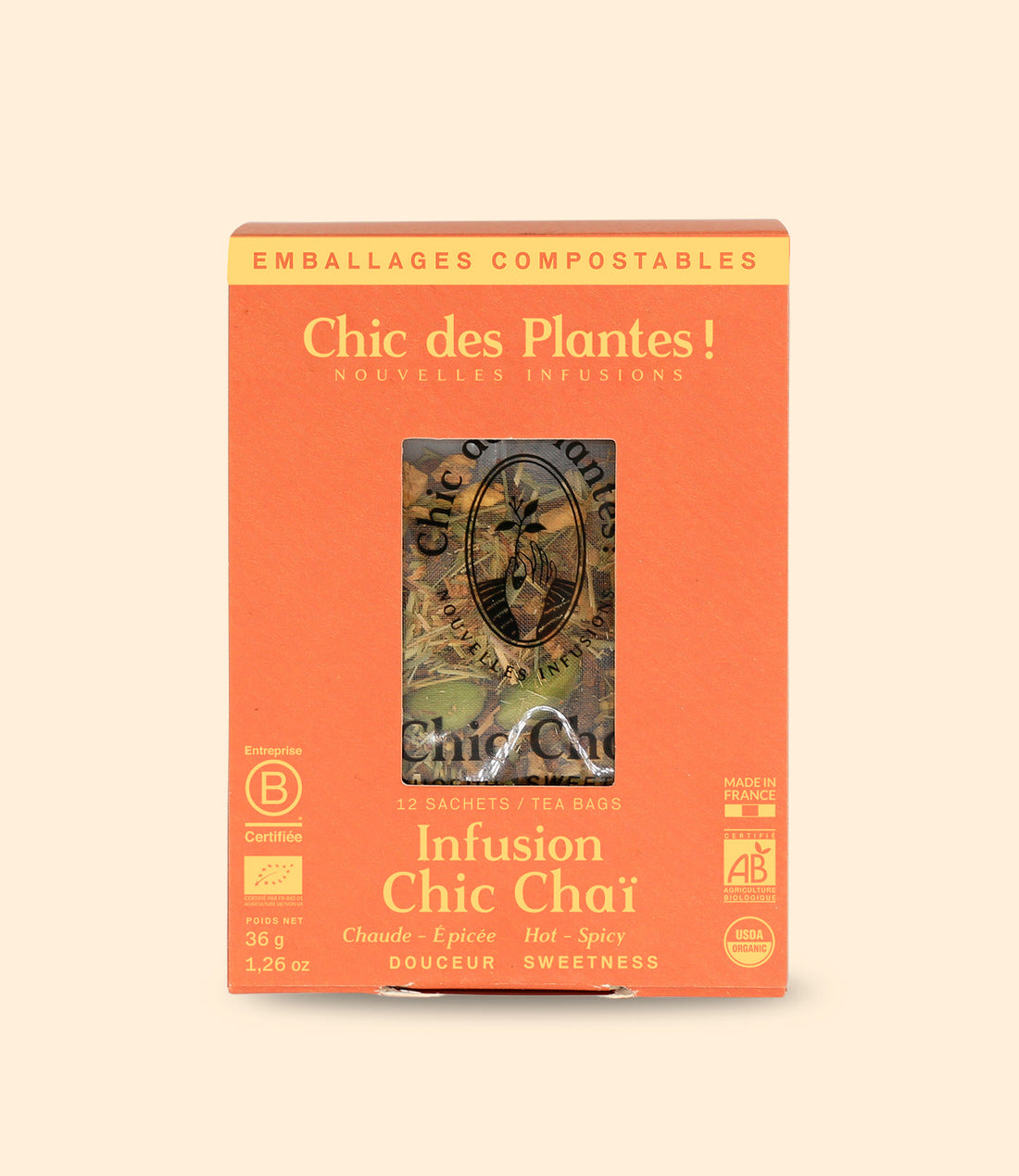 Boîte Infusion Chic Chaï biologique 12 sachets par Chic des Plantes